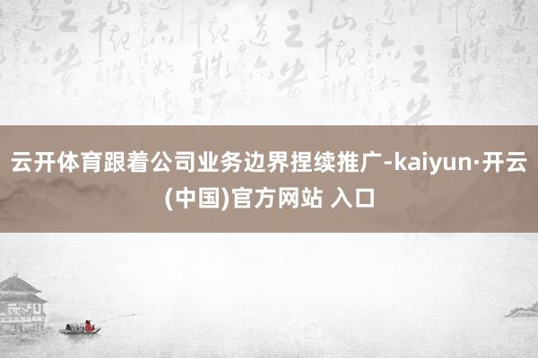 云开体育跟着公司业务边界捏续推广-kaiyun·开云(中国)官方网站 入口